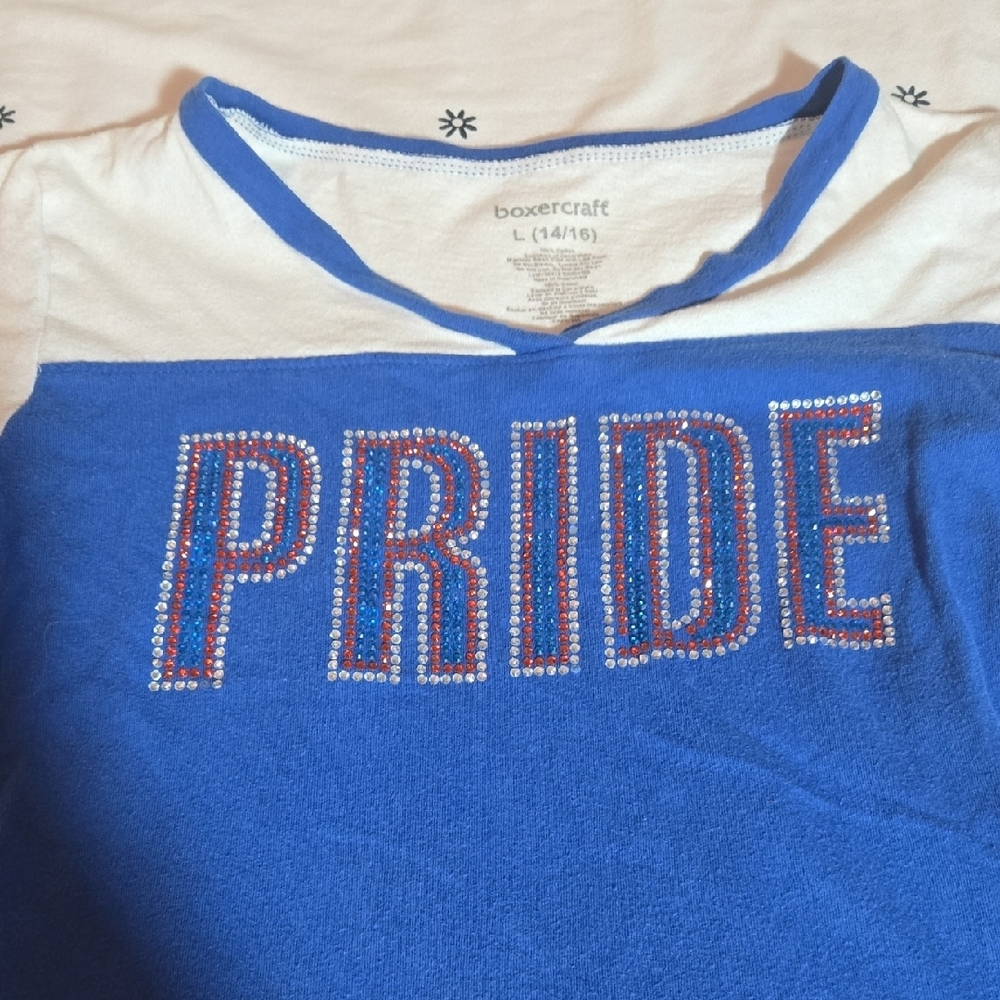 Boxercraft Blue and White Short Sleeve Tees with Pride Design